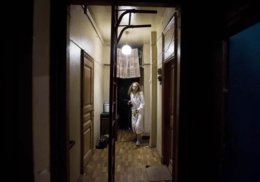 11 people live inside this kommunalka, sharing a kitchen, shower and toilet.