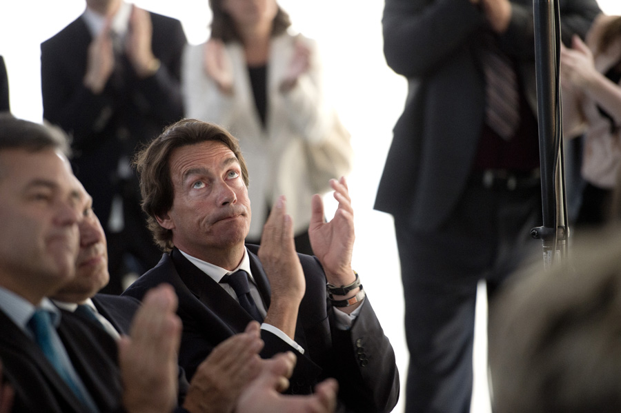 Pierre Karl Péladeau lors de l'annonce du Complexe des Sciences de l'UdeM. 