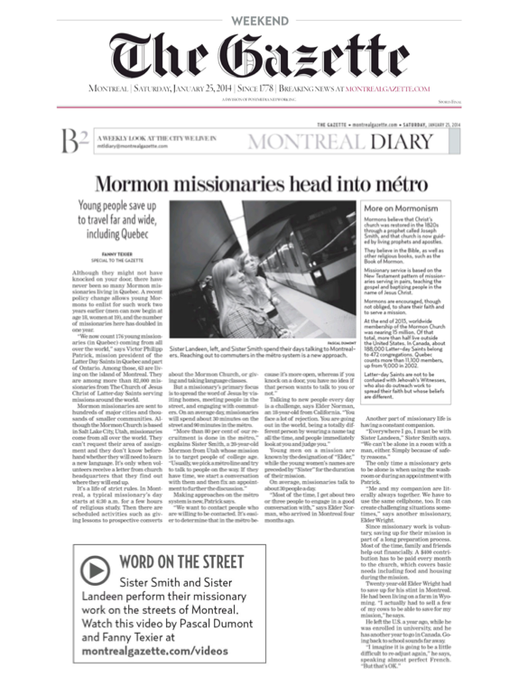  The Montreal Gazette | Winter 2014 