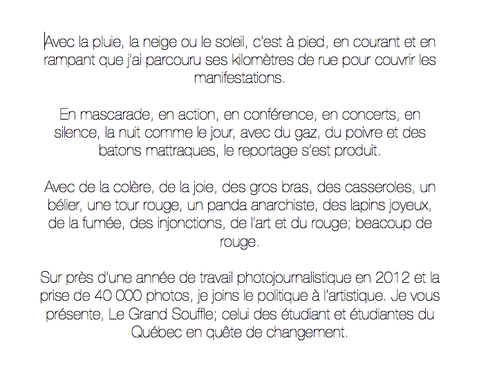 Quebec student movement that opposed the tuition fee increase in 2012