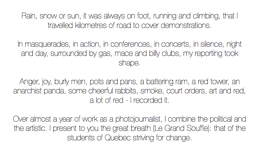 Quebec student movement that opposed the tuition fee increase in 2012